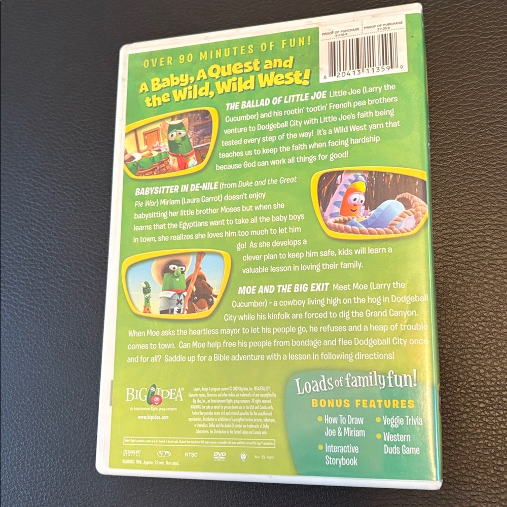 VeggieTales "Heroes of the Bible" DVD - Picture 2 of 3